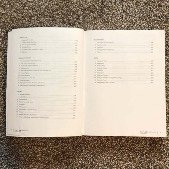 Kaplan MBE Subjects Outline Material - Picture 3 of 5